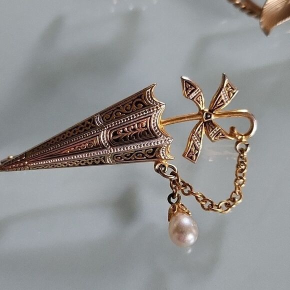 Lot of 3 Vintage Brooches/Pins - Picture 2 of 9